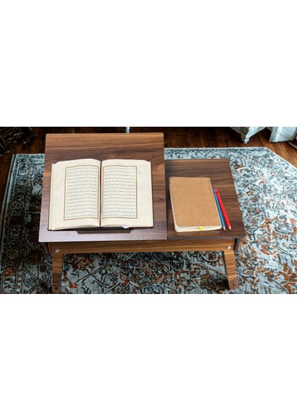 Ahşap Laptop & Kitap Sehpası Çok Amaçlı Çalışma ve Okuma Masası