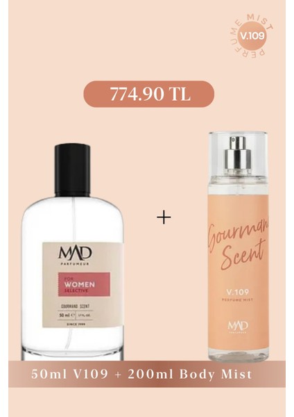 Mad V109 Kadın Parfüm Mist Seti