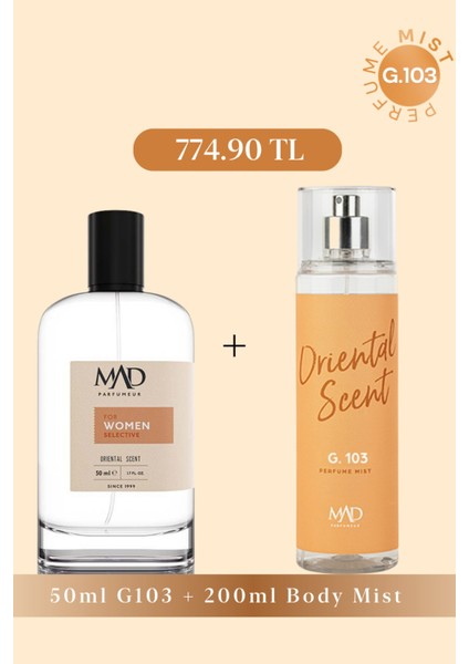 Mad G103 Kadın Parfüm Mist Seti