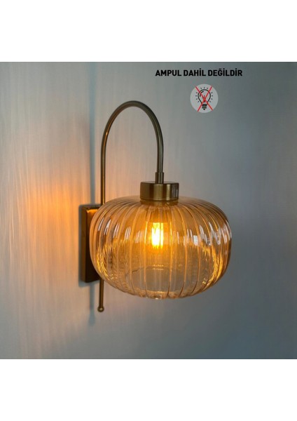 Mola Bal Rengi Cam Aplik Duvar Lambası Modern Otel Cafe Vintage Salon Yatak Odası Merdiven Retro fırsatları