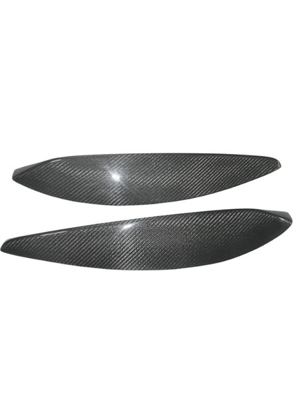 Araba Gerçek Karbon Fiber Ön Far Lamba Kaşları Göz Kapakları Kalıplama Kapak Kapakları Vauxhall Opel Astra H 2004-2009 (Yurt Dışından)