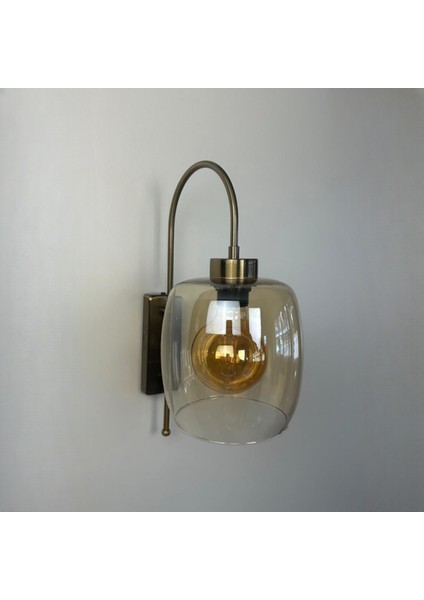 Pearl Bal Rengi Cam Aplik Duvar Lambası Modern Otel Cafe Vintage Salon Yatak Odası Merdiven Retro fiyatları