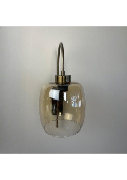 Pearl Bal Rengi Cam Aplik Duvar Lambası Modern Otel Cafe Vintage Salon Yatak Odası Merdiven Retro modelleri