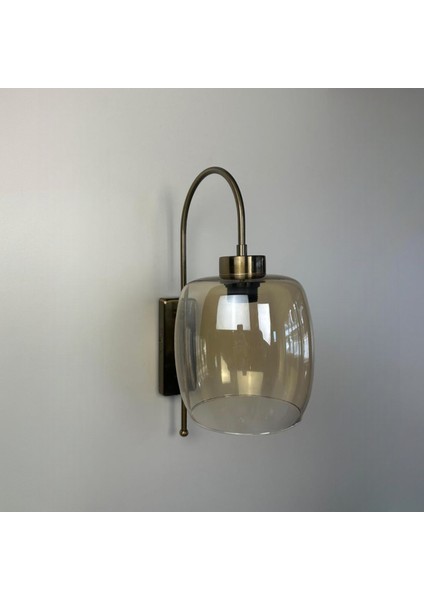 Pearl Bal Rengi Cam Aplik Duvar Lambası Modern Otel Cafe Vintage Salon Yatak Odası Merdiven Retro