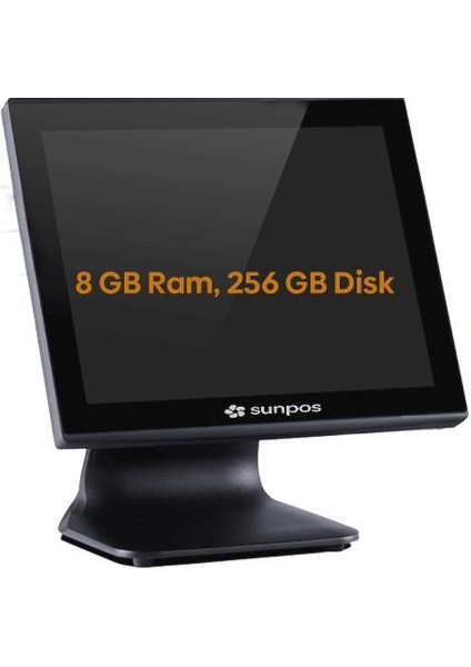 15.1" 8 GB Ddr4 Ram /256 GB SSD / VGA Pos Pc (SUN-J6412-1)