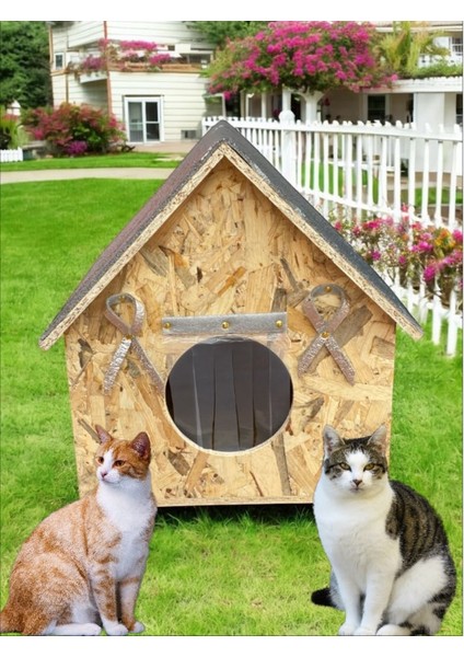 Kedi Evi Kedi Yuvası Kedi Barınağı 2 Kedilik 40X45X45CM modelleri