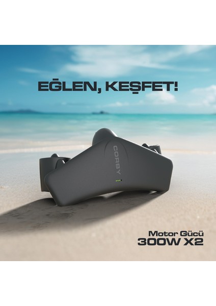 Aqua Vento M3 Elektrikli 2 x 300W Deniz Scooter Siyah fırsatları