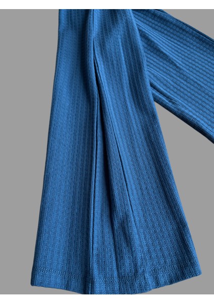 Kolları Fiyonk Detaylı Sweat Kot Görünümlü Piliseli Pantalon Takım modelleri