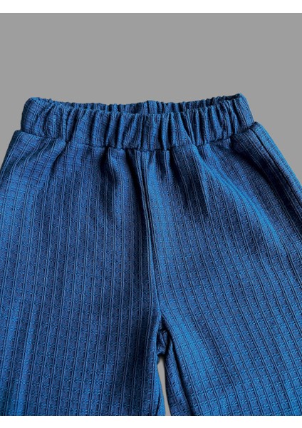 Kolları Fiyonk Detaylı Sweat Kot Görünümlü Piliseli Pantalon Takım indirimleri