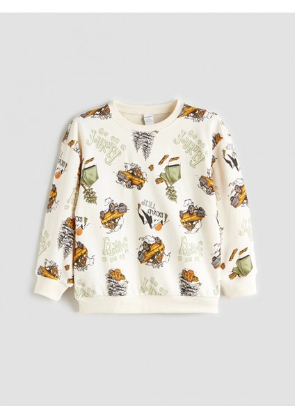 Lcw Kids Bej Baskılı Erkek Çocuk Sweatshirt ve Eşofman Alt 2'li fiyatları