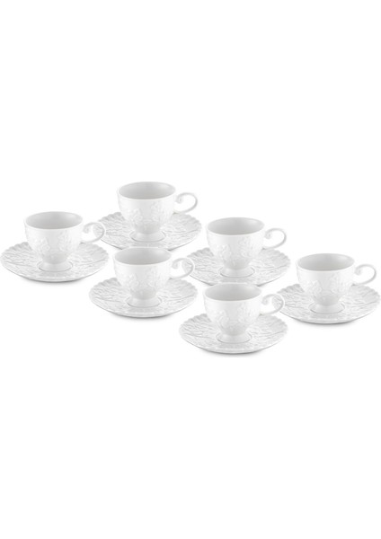 Laren 90 ml 6'lı Kahve Fincan Takımı
