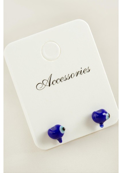 Depomix Penguen Cam Küpe-Mavi fiyatları