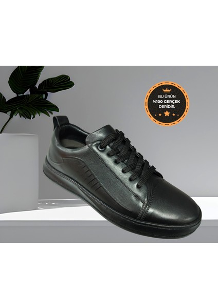 MN-813 Erkek Ortopedik Hakiki Deri Günlük Casual Ayakkabı