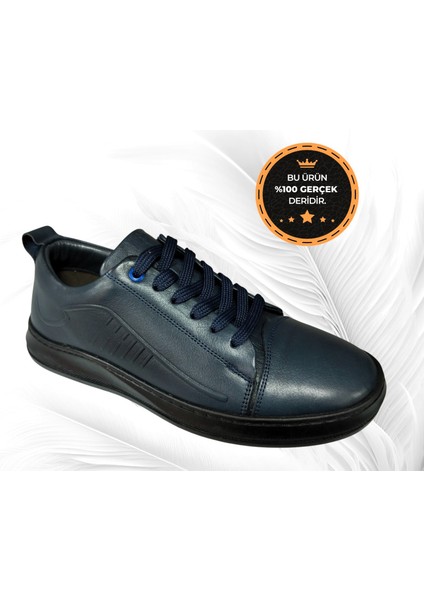 MN-813 Erkek Ortopedik Hakiki Deri Günlük Casual Ayakkabı