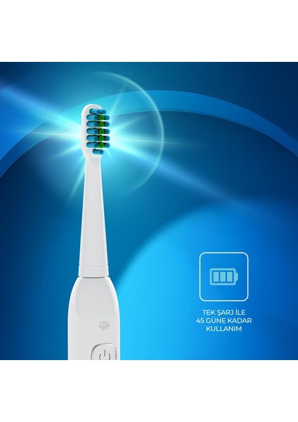 PSC74 Şarjlı Diş Fırçası — 500 Mah, Ipx7, 5 Mod, 3+1 Yedek Başlık fırsatları