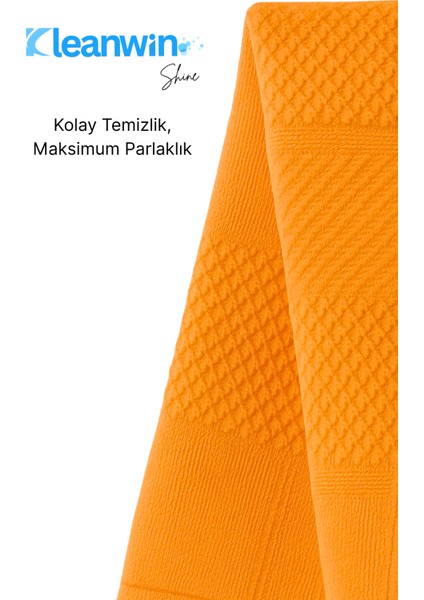 Shine 2’li 40X60CM Mikrofiber Cam Bezi Seti – Mavi ve Turuncu, Ev ve Araç Cam Temizlik Bezi modelleri