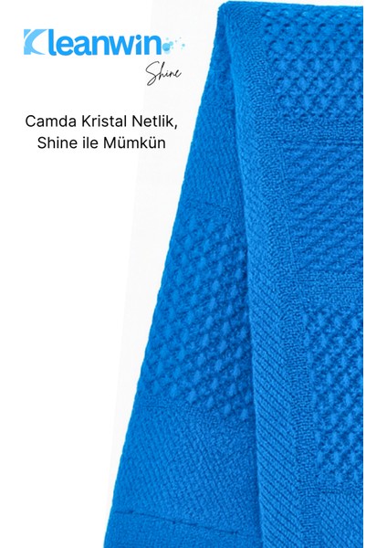 Shine 2’li 40X60CM Mikrofiber Cam Bezi Seti – Mavi ve Turuncu, Ev ve Araç Cam Temizlik Bezi fırsatları
