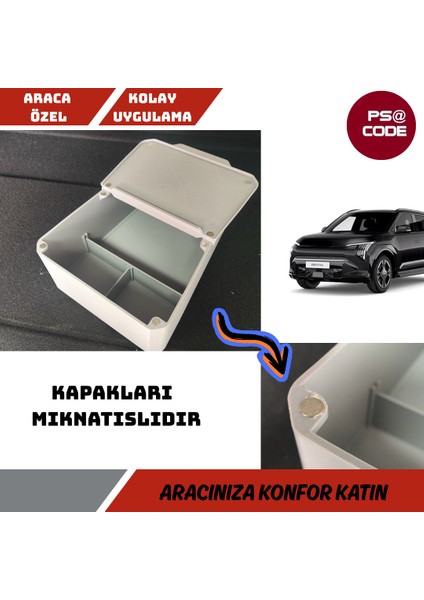 Kia Ev3 Orta Konsol Saklama Kutusu-Organizer fiyatları