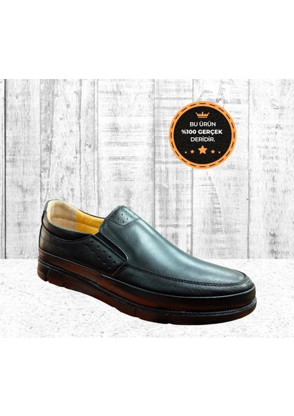 G-961 Erkek Hakiki Deri Ortopedik Esnek Klasik Ayakkabı