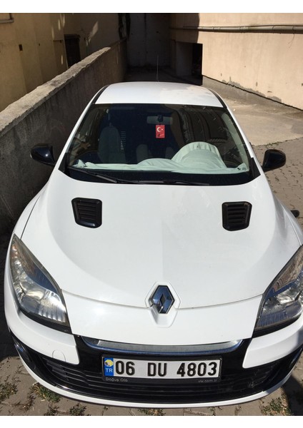 Üniversal Her Araca Uyumlu Piano Black Kaput Üstü Havalandırma Izgarası