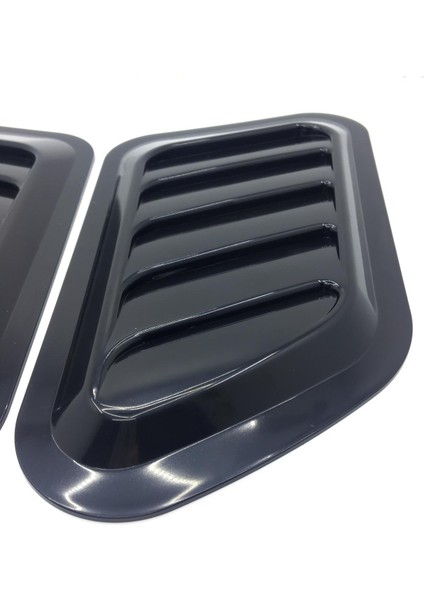 Üniversal Her Araca Uyumlu Piano Black Kaput Üstü Havalandırma Izgarası