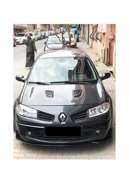 Üniversal Her Araca Uyumlu Piano Black Kaput Üstü Havalandırma Izgarası