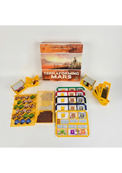 Masa Oyunu Aksesuarı- Terraforming Mars Oyunu Uyumlu 3D Baskı Organizer/ Insert Düzenleyici +Uqmotag fiyatları
