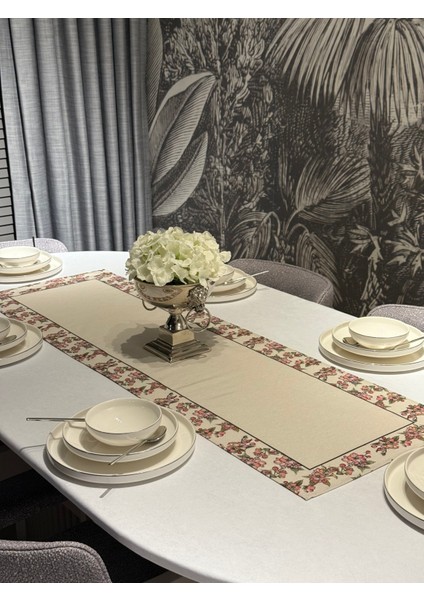 Keten Rosa Desen Runner 40X140 cm fiyatları