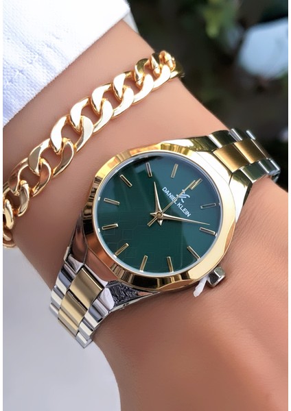 Orijinal Çelik Kordon Kadın Kol Saati 3 Atm Su Geçirmezlik Gold Gümüş Renk Bileklik Hediyeli DK584C4 fiyatları