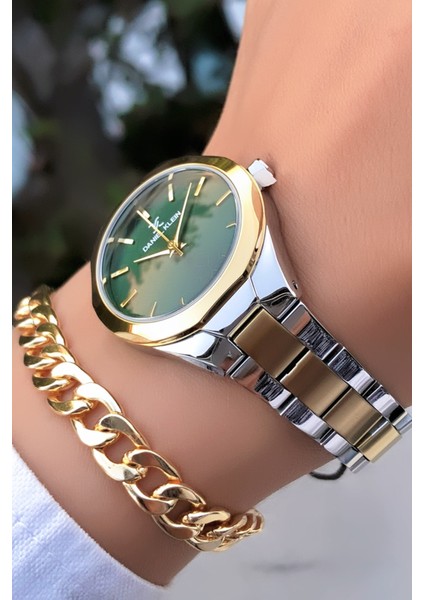 Orijinal Çelik Kordon Kadın Kol Saati 3 Atm Su Geçirmezlik Gold Gümüş Renk Bileklik Hediyeli DK584C4 modelleri