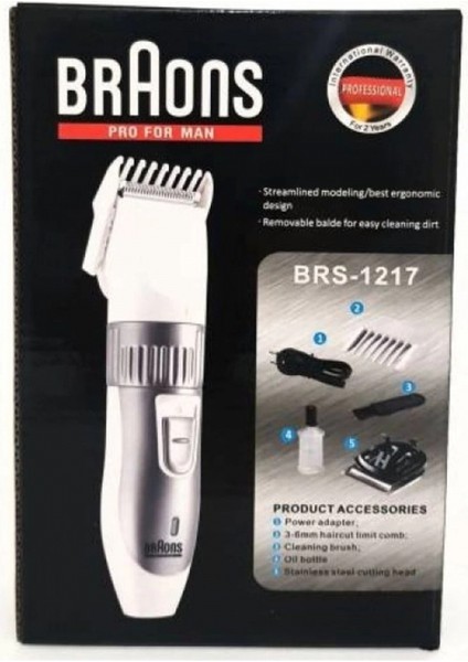 Braons Şarj Edilebilir Kablosuz Tıraş Makinesi BRS-1217