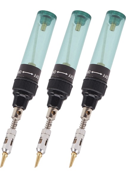 3x Kablosuz Lehimleme Demir MT-100 Bütan Gaz Havalandırma Demir Kalem (Yeşil) (Yurt Dışından)