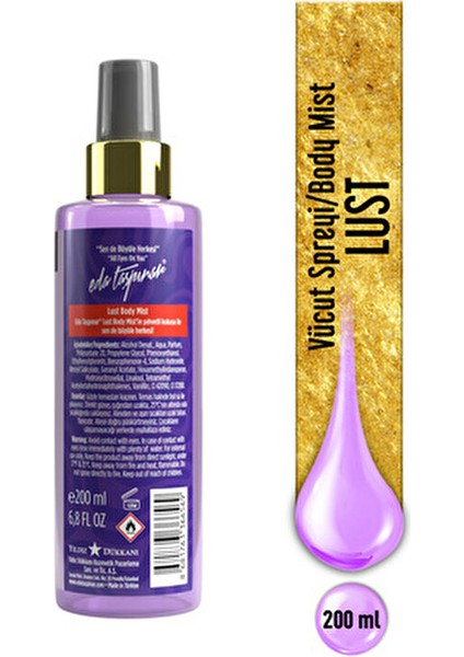 Lust Body Mist 200 ml Kadın Kullanıcılar İçin Tazeleyici Parfüm modelleri