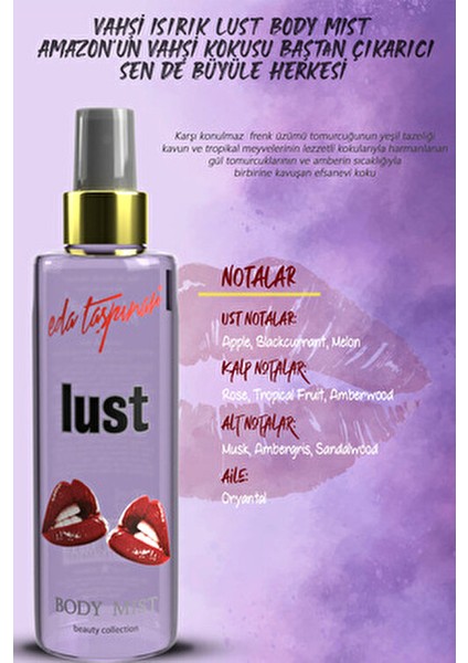 Lust Body Mist 200 ml Kadın Kullanıcılar İçin Tazeleyici Parfüm fırsatları