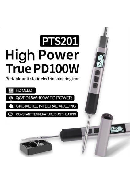 PTS201 Pd 100W Akıllı Lehimleme Demir Taşınabilir Lehim Istasyonu Pıd Sıcaklık Kontrolü Dıy Onarımı Bc2 (Yurt Dışından) modelleri