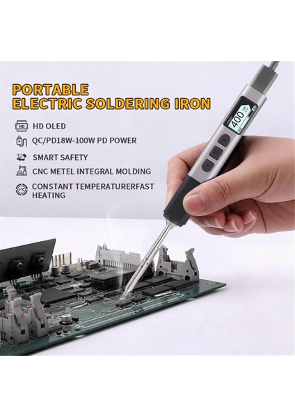 PTS201 Pd 100W Akıllı Lehimleme Demir Taşınabilir Lehim Istasyonu Pıd Sıcaklık Kontrolü Dıy Onarımı Bc2 (Yurt Dışından) fırsatları