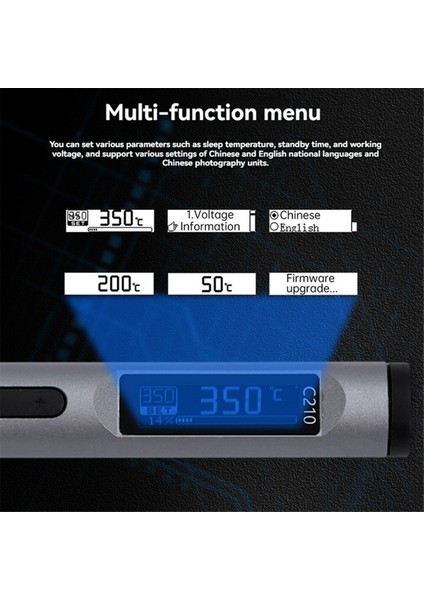 DC9-20V Ayarlanabilir Sıcaklık Hilletme Demiri 100-450 ℃ Kaynak Lehim Yeniden Yeniden Işleme Istasyonu Pd 100W Taşınabilir Onarım Aracı (Yurt Dışından) modelleri
