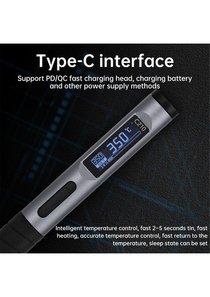 DC9-20V Ayarlanabilir Sıcaklık Hilletme Demiri 100-450 ℃ Kaynak Lehim Yeniden Yeniden Işleme Istasyonu Pd 100W Taşınabilir Onarım Aracı (Yurt Dışından) indirimleri