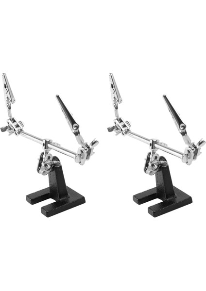2x Üçüncü El Lehekleme Demir Stand Kelepçesi Yardım Eller Klipli Aracı Pcb Tutucu Elektrik Devreleri Hobi (Yurt Dışından)