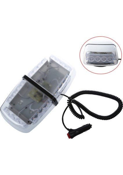 12V Amber LED 24W Araç Çatı Çatı Çubuğu Yanıp Sönen Beacon Strobe Işık Manyetik (Yurt Dışından) modelleri