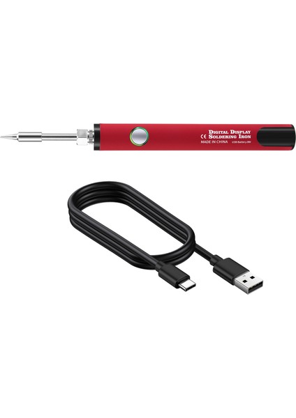 510 Iplik Mini Lehimleme Demir Kiti 3 Şaraplı Ayarlanabilir Voltaj Lehekleme Demir Ipucu 650MAH USB Şarj Edilebilir Pil Kırmızı (Yurt Dışından) fiyatları