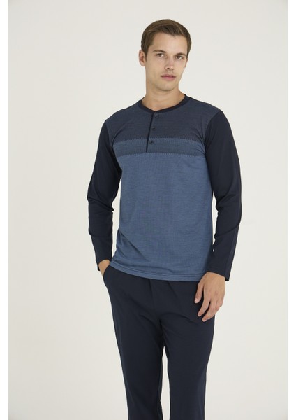 Erkek Midi Yaka Pijama 9218