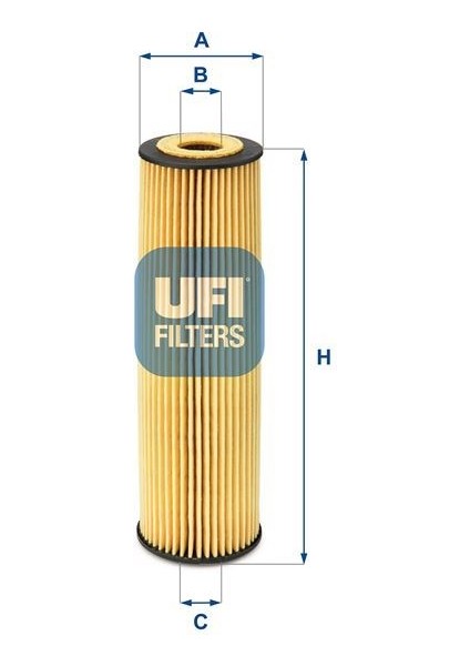 Ufı 2505000 - Yag Fıltresı Mercedes M271 W203 CL203 S203 C209 A209 W204 S204 W211 W212 R171