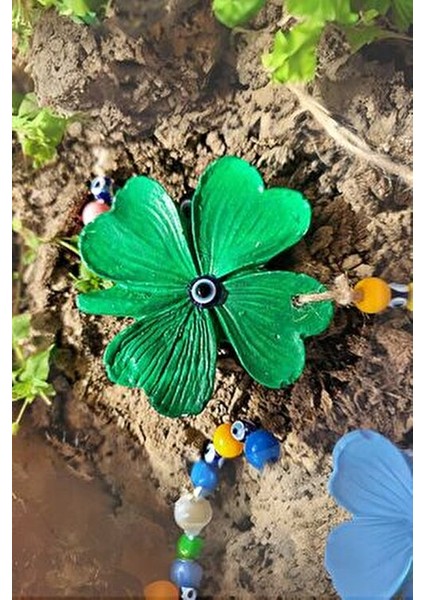 Dekoratif 4 Yapraklı Yonca Duvar Süsü 3 Adet