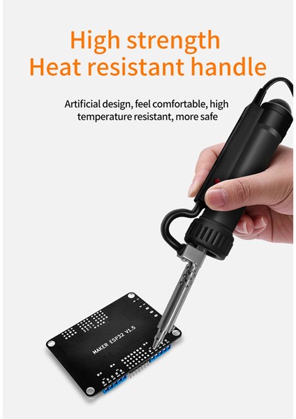 Otomatik Elektrikli Lehim Teneke 30W AC220V Desoldering Emme Pompası Lehim Kaldır Pompa Elektrikli Lehimleme Ütüleri Ab Fişi (Yurt Dışından)