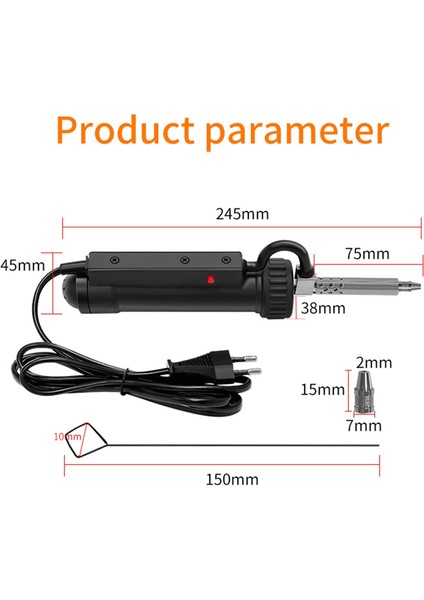 Otomatik Elektrikli Lehim Teneke 30W AC220V Desoldering Emme Pompası Lehim Kaldır Pompa Elektrikli Lehimleme Ütüleri Ab Fişi (Yurt Dışından) indirimleri