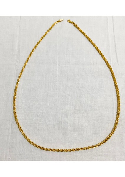 14 Ayar Altın 4 mm Halat Zincir 65 cm indirimleri