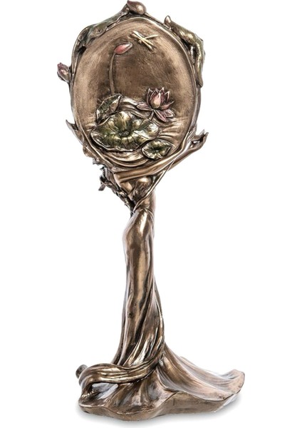 Nilüfer Çiçekli Kadın Figürlü Masa Aynası fiyatları