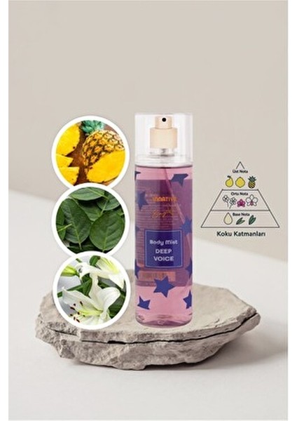Deep Voice Vücut Spreyi Taze Meyve ve Çiçek Notalarıyla 200 ml Kadınlar İçin modelleri
