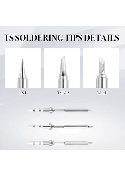 Pinecil Için 6pcs TS100 Lehimleme Demir Uçları Değiştirme Mini Taşınabilir Mikro Solder Kalem Istasyonları Lehim Aksesuarları (Yurt Dışından) indirimleri